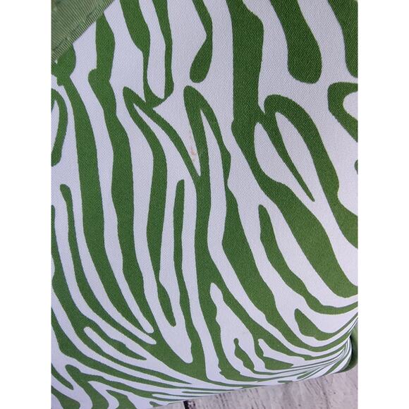 Green Zebra Print Tote Bag Purse Large Shoulder Handbag Casual Carryall Unbrande - Picture 6 of 14